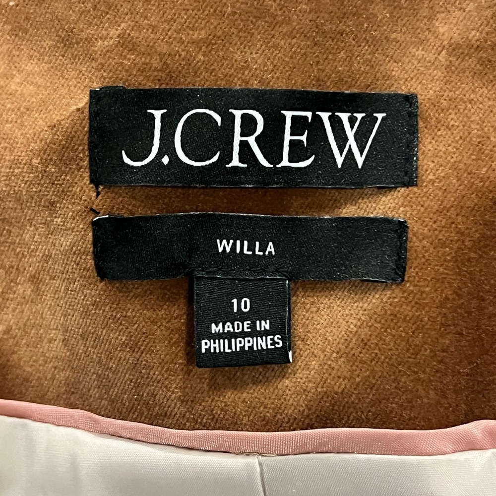 J. Crew Women's Velvet Blazer in Camel Brown - Picture 3 of 5